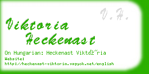 viktoria heckenast business card